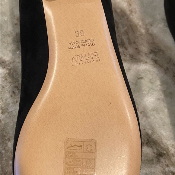 Armani runway Collezioni pointed bow ballet flats - Picture 4 of 4